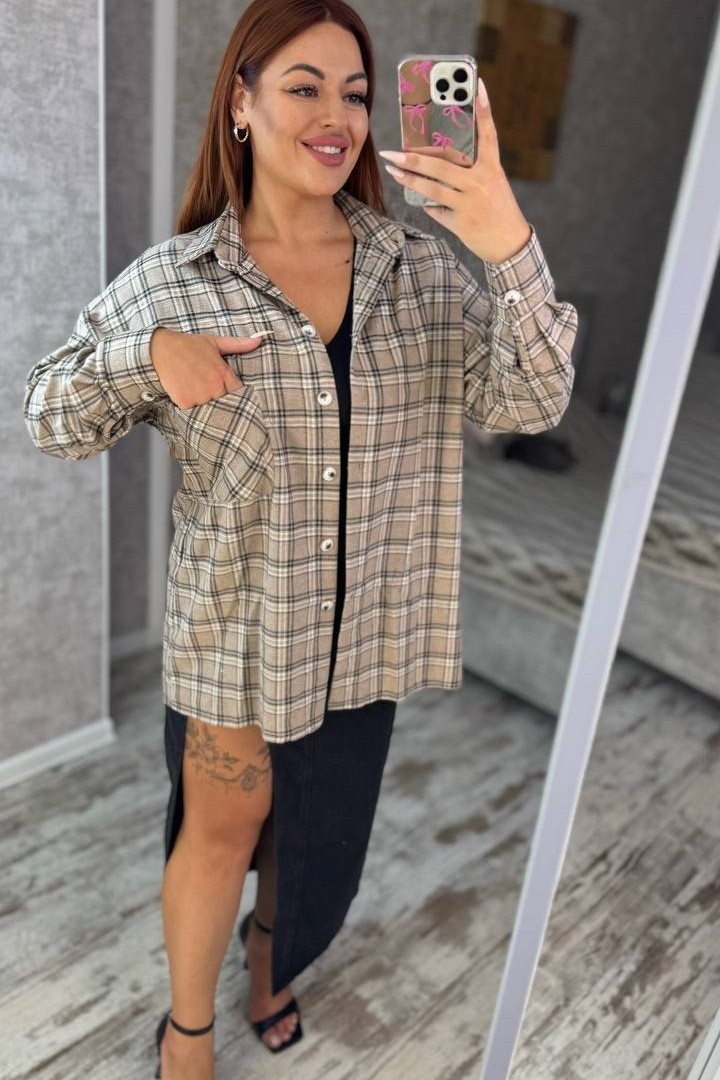 Рубашка в клетку DAM-266A500