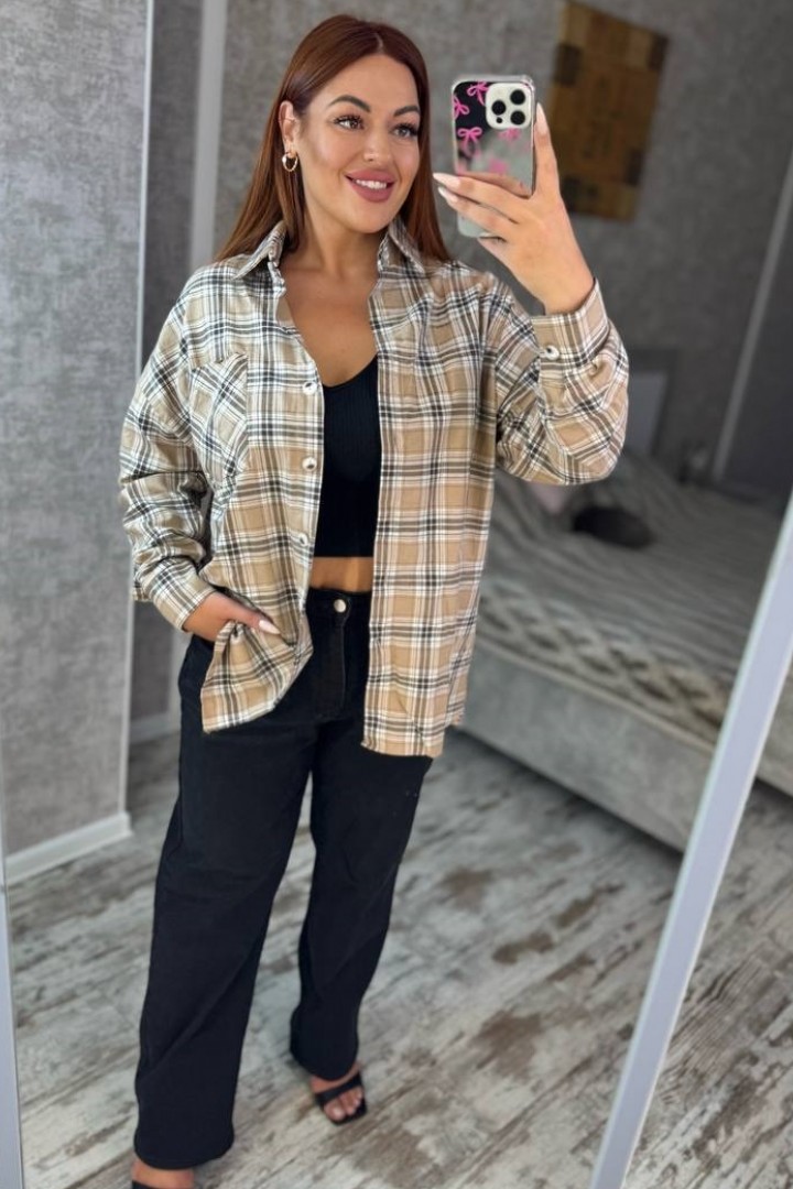 Рубашка в клетку DAM-266A500