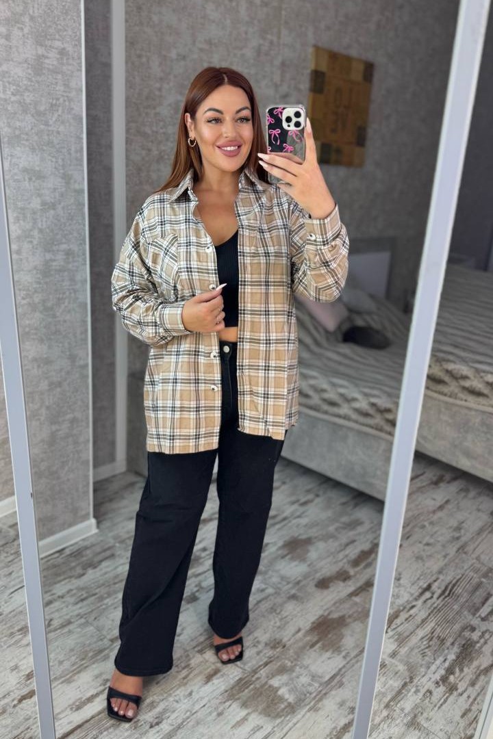 Рубашка в клетку DAM-266A500