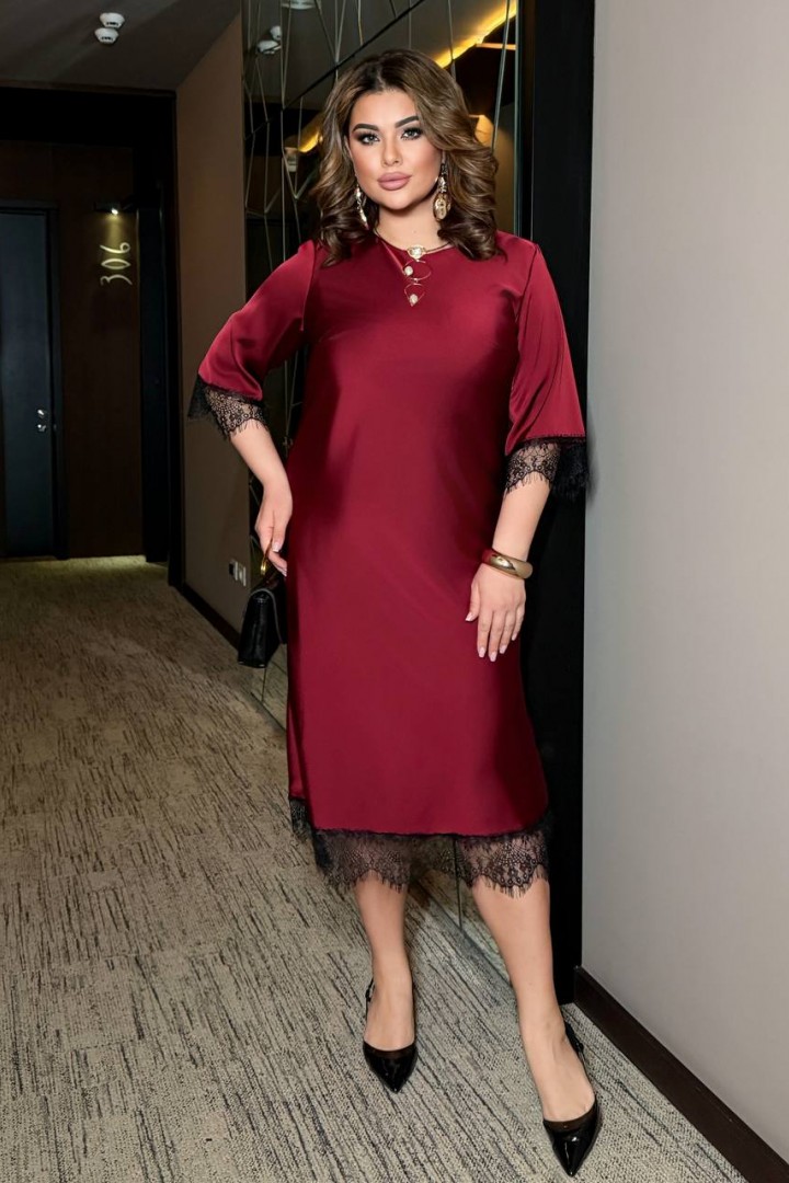 Шелковое платье BEL-6077A18