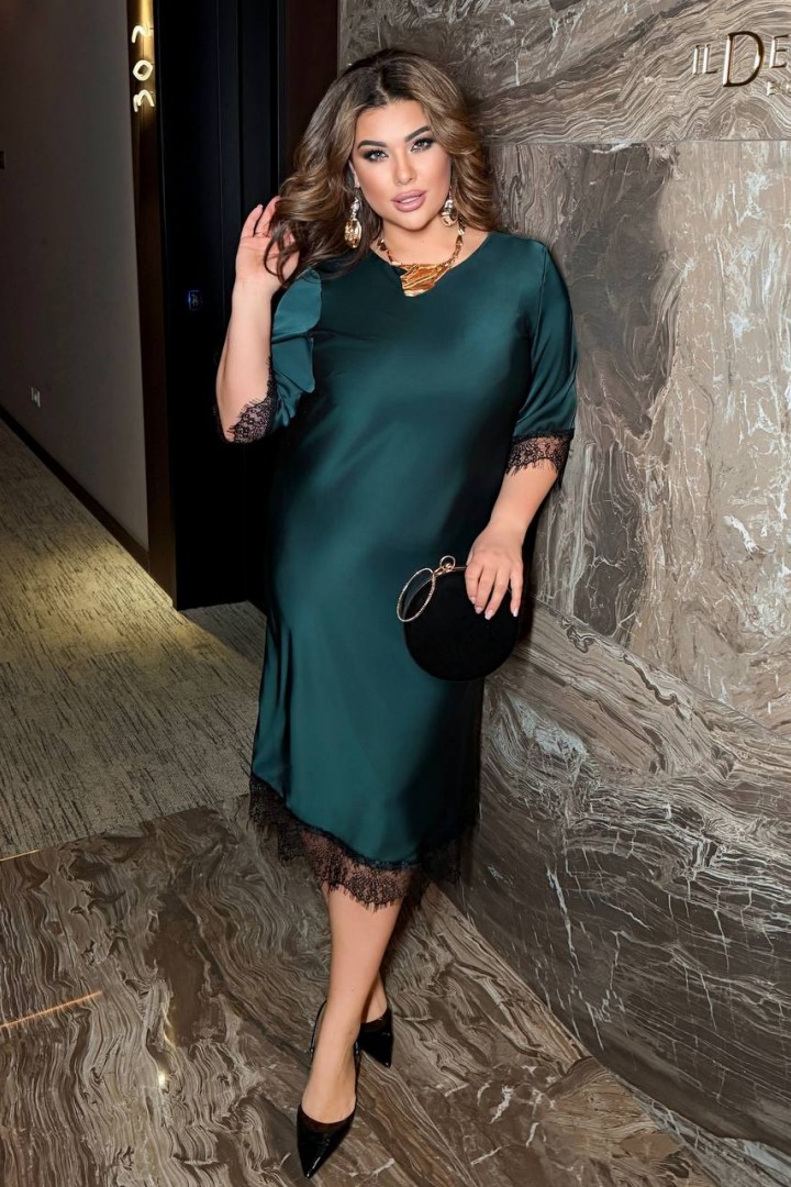 Шелковое платье BEL-6077A18