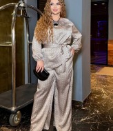 Шелковый костюм BEL-777A24