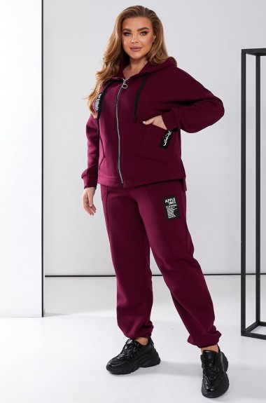Костюм спортивный женский на флисе  SD-056A700