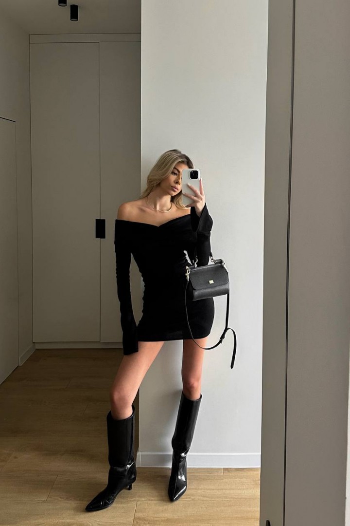 Платье из ангоры HON-273A620