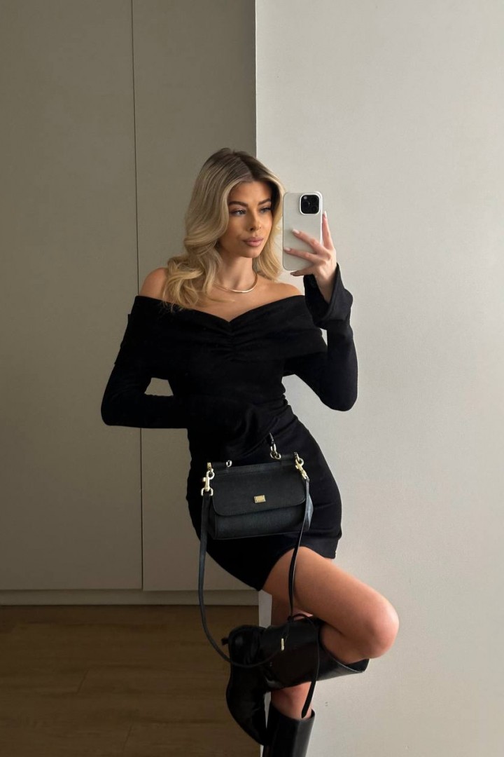 Платье из ангоры HON-273A620