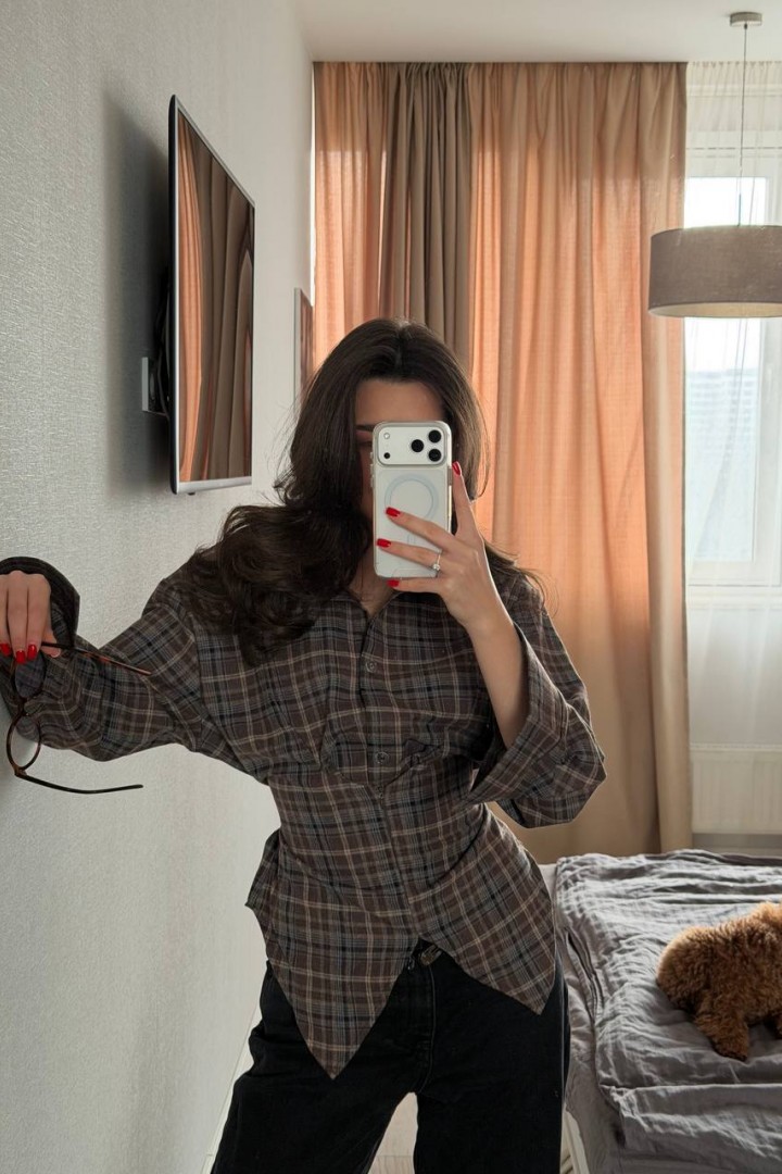 Асимметричная рубашка HON-322A590