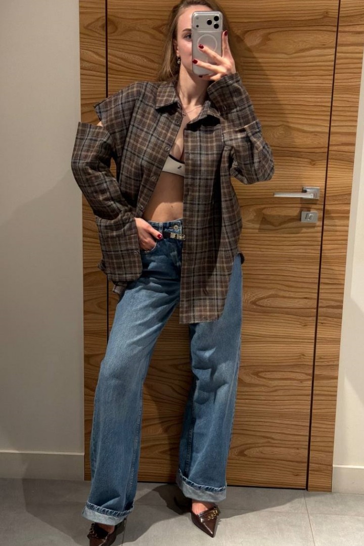 Клетчатая рубашка HON-800A590