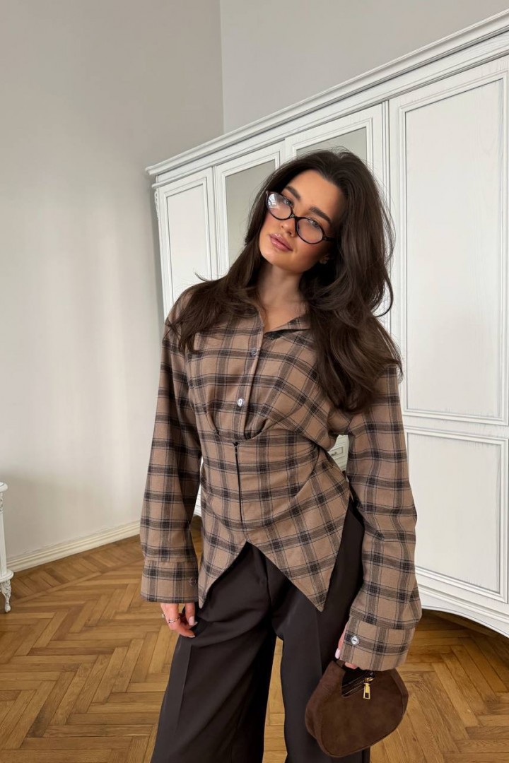 Асимметричная рубашка HON-322A590