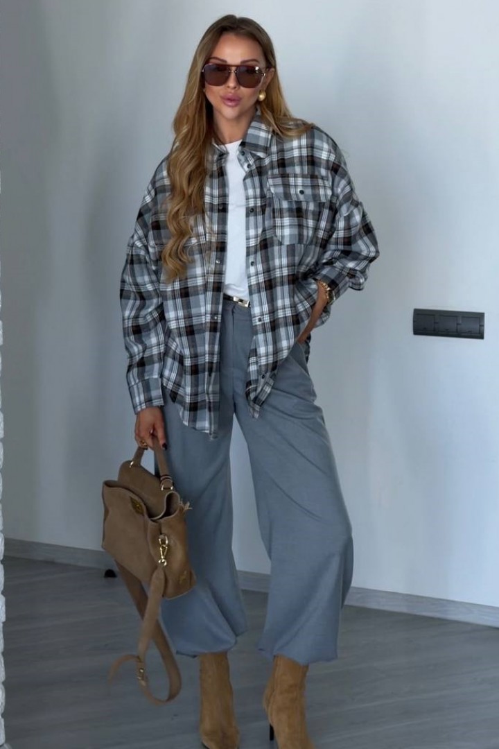 Сорочка в клітку ATE-093A580