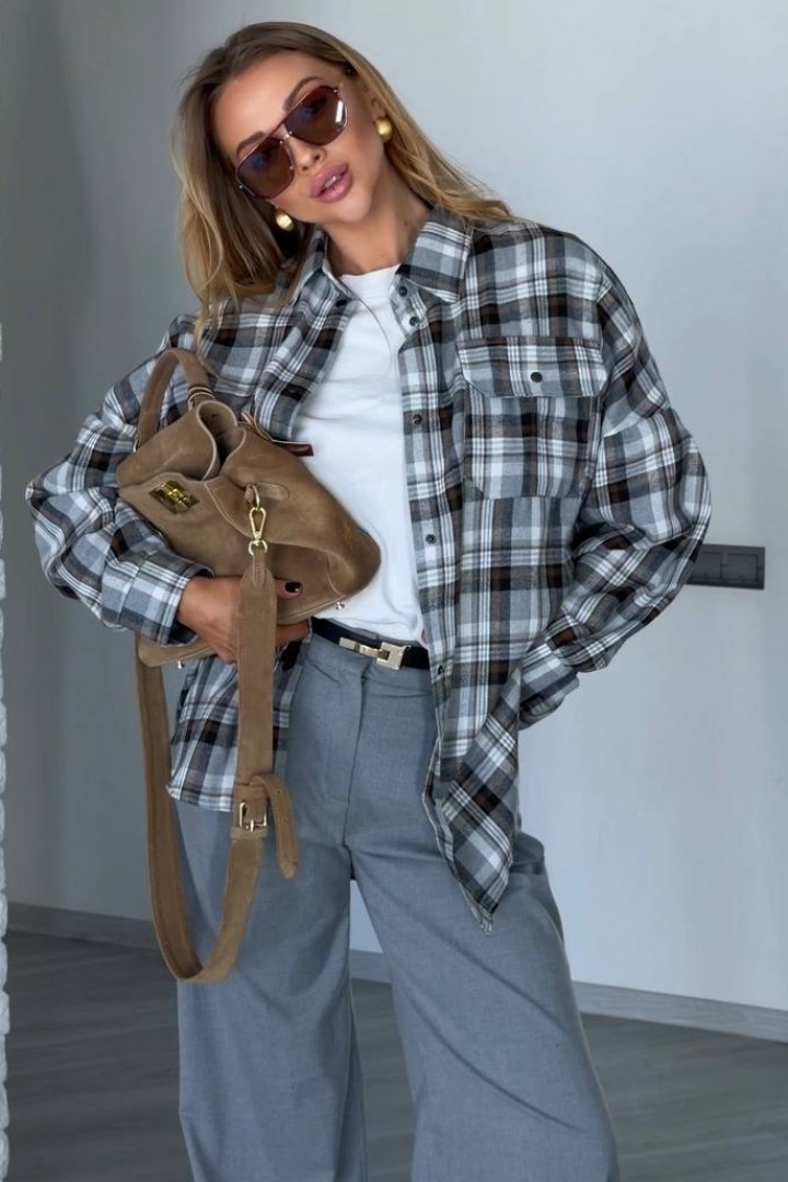 Сорочка в клітку ATE-093A580