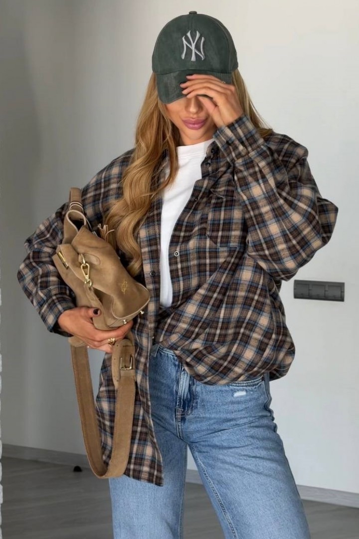 Сорочка в клітку ATE-093A580