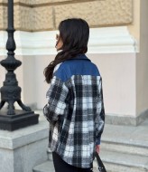 Сорочка з джинсовими вставками MIK-1640A480