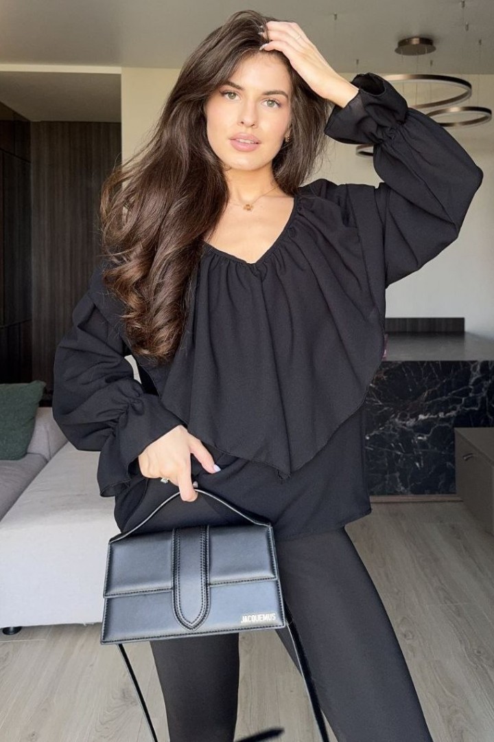 Блузка с воланами MIK-1643A265