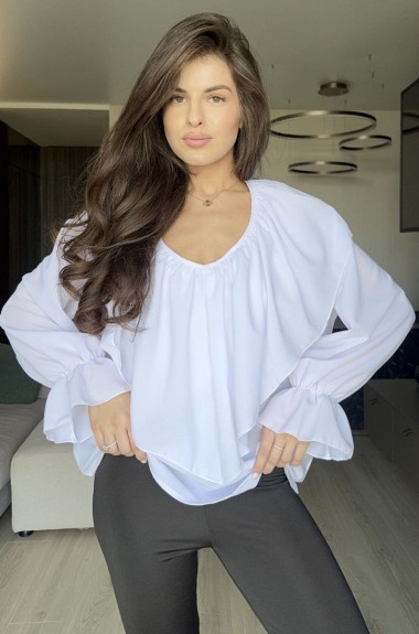Блузка с воланами MIK-1643A265