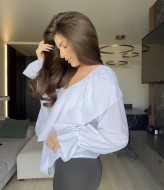 Блузка с воланами MIK-1643A265