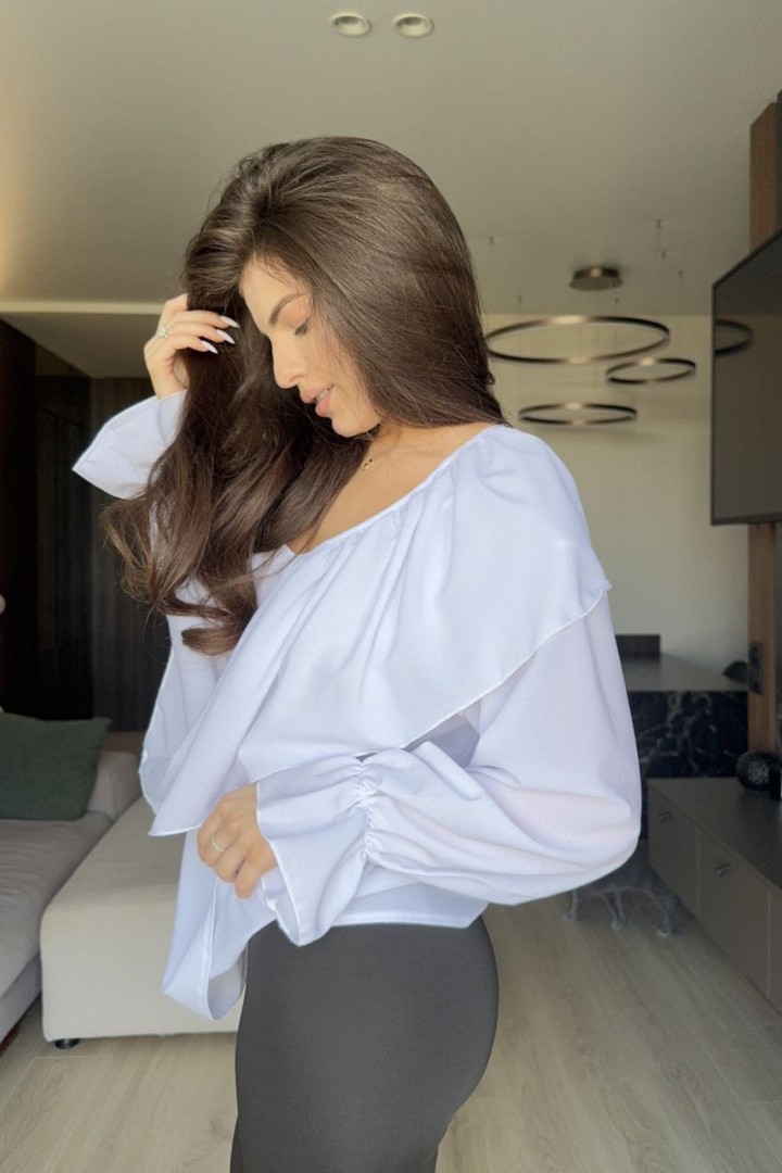 Блузка с воланами MIK-1643A265