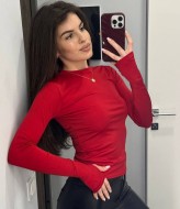 Лонгслив с вырезом для пальчиков MIK-5134A159