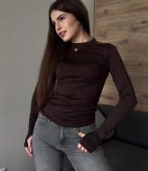 Лонгслив с вырезом для пальчиков MIK-5134A159