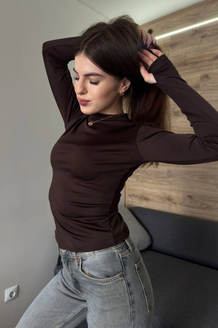 Лонгслив с вырезом для пальчиков MIK-5134A159