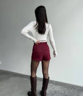 Замшевая юбка-шорты MIK-1702A310