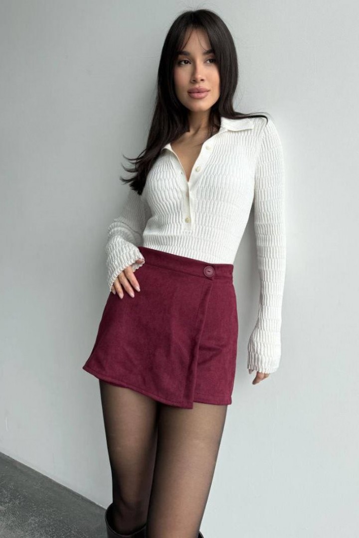 Замшевая юбка-шорты MIK-1702A310