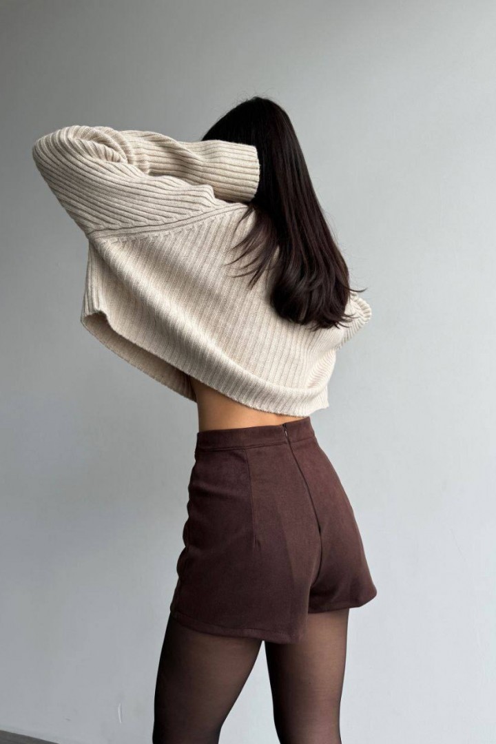 Замшевая юбка-шорты MIK-1702A310