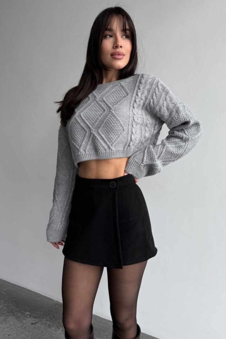 Замшевая юбка-шорты MIK-1702A310