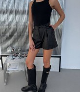 Шорты эко кожа MIK-1704A320