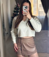 Юбка шорты кожа MIK-1696A360