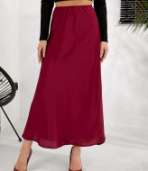 Длинная шелковая юбка  JAV-754.5454A300