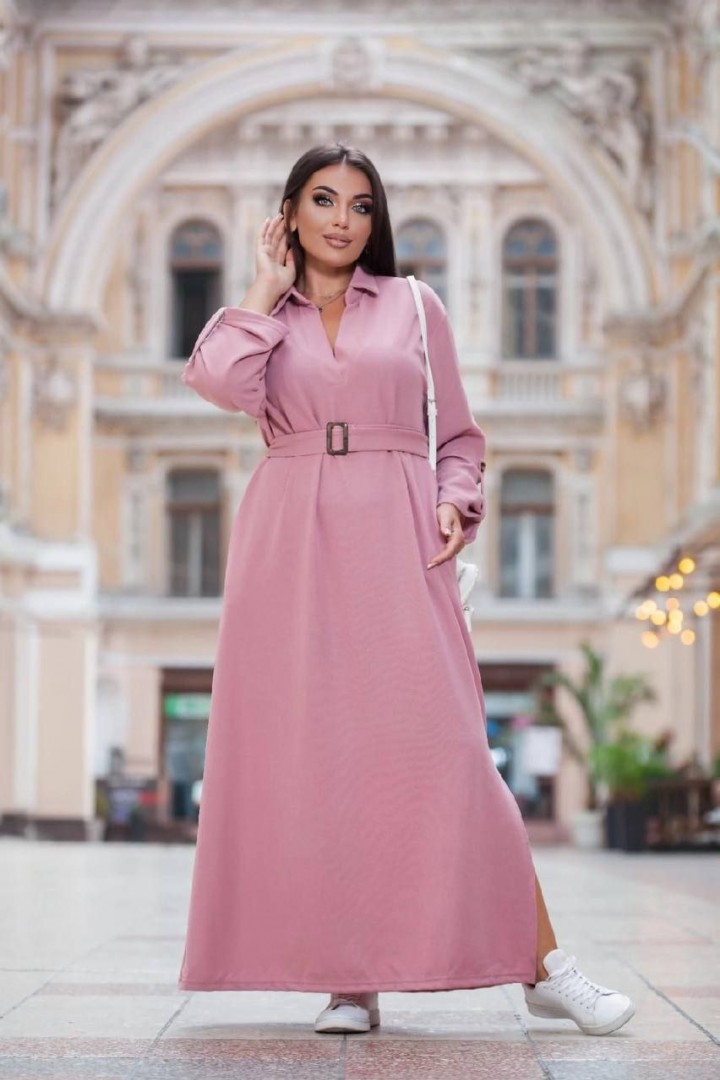 Довга сукня з поясом DG-d41643A550