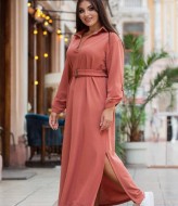 Довга сукня з поясом DG-d41643A550