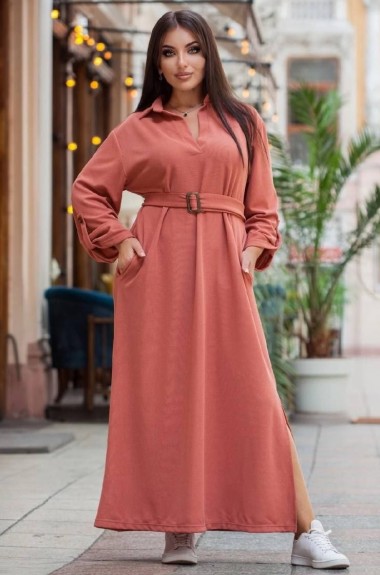 Довга сукня з поясом DG-d41643A550