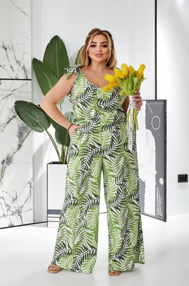 Летний костюм с широкими штанами EY-623A23B26 Летний костюм с широкими штанами EY-623A23B26