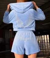 Велюровый костюм тройка TS-480A690