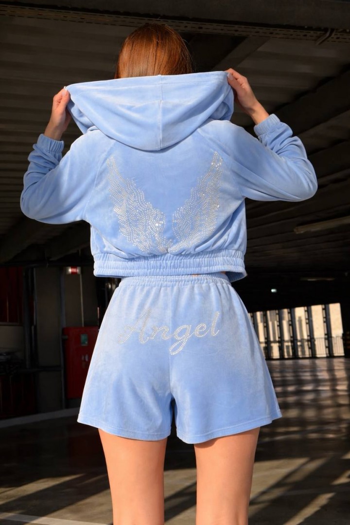 Велюровый костюм тройка TS-480A690