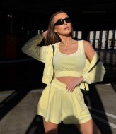 Велюровый костюм тройка TS-480A690