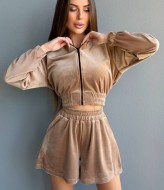 Велюровый костюм тройка TS-480A690