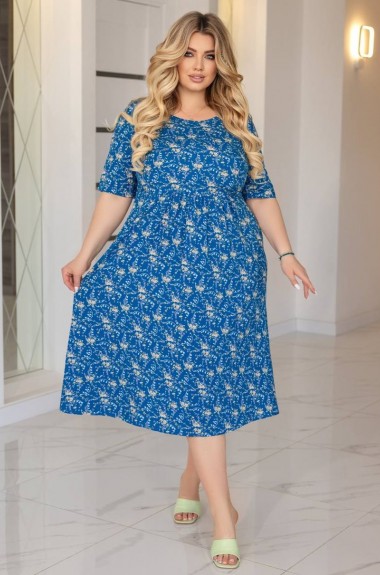 Легкое платье с нежным цветочным принтом VLT-970A600