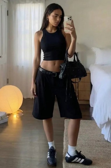 Короткая майка-топ ASP-5280A200