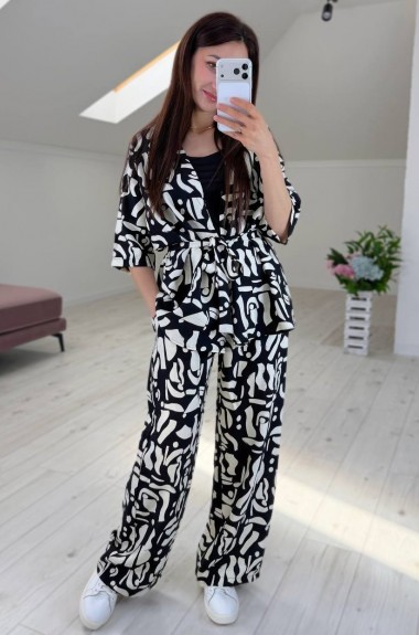 Костюм кофта на запах и брюки KG-910A590