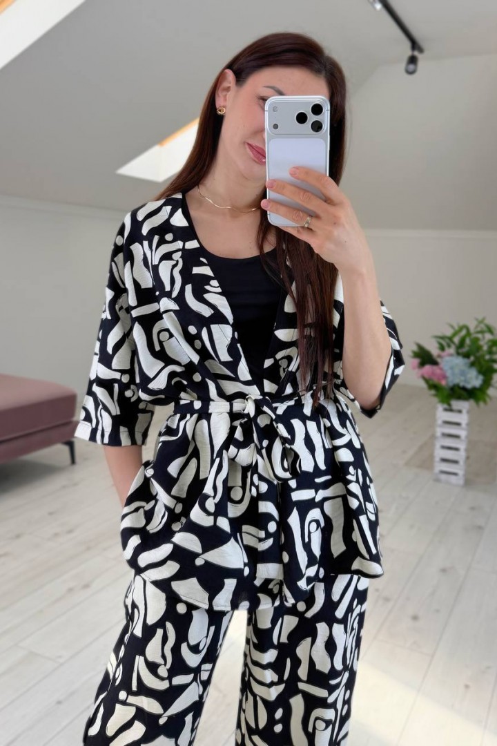 Костюм кофта на запах и брюки KG-910A590