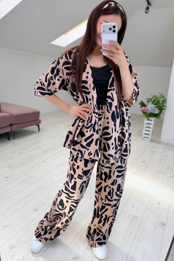 Костюм кофта на запах и брюки KG-910A590