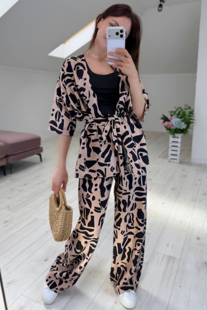 Костюм кофта на запах и брюки KG-910A590