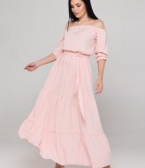 Однотонное платье OZM-M34A130