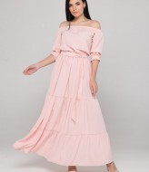 Однотонное платье OZM-M34A130