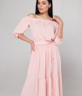 Однотонное платье OZM-M34A130