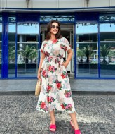 Летнее платье с разрезом DG-c41828A400