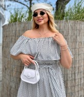 Летнее платье с воланами PRA-1366.1A630