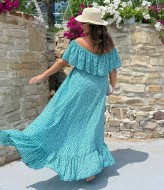Летнее платье с воланами PRA-1366.1A630